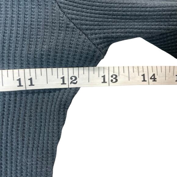 Free People Daydreamer QUEEN OF SPADES Thermal Crop Top Womens Sz XS Mock Neck - Picture 10 of 12